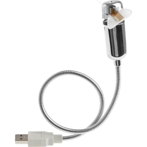 DIY Flexible Gooseneck Aprogrammable Fans USB LED MINI RGB Programmable Fan