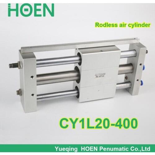 CY1L20-400 SMC type CY1S CY1B CY1L series 20mm bore 400mm stroke Ball Bushing Bearing Magnetically Coupled Rodless Cylinder