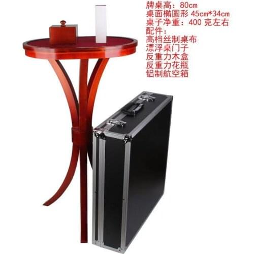Deluxe Perfect Floating Table With Anti Gravity Vase Candlestick Magician Stage Illusion Gimmick Props Floating Fly Magic Tricks