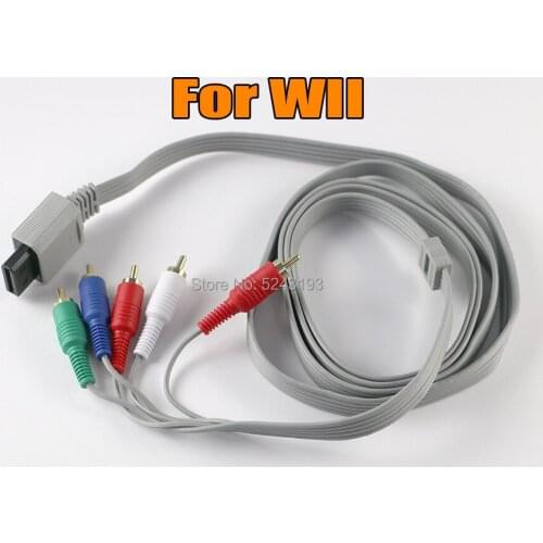 For Nintendo Wii for Nintendo Wi i U Game console 1.8m Component 1080 P HDTV AV Audio Adapter Cable Cord Wire 5 RCA AV Cable