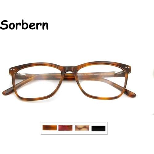 Italy Acetate Optical Frame Glasses Men Fashionable Spectacles Frame For Ladies Rivet Eyewear Brands Designer Lunette De Vue