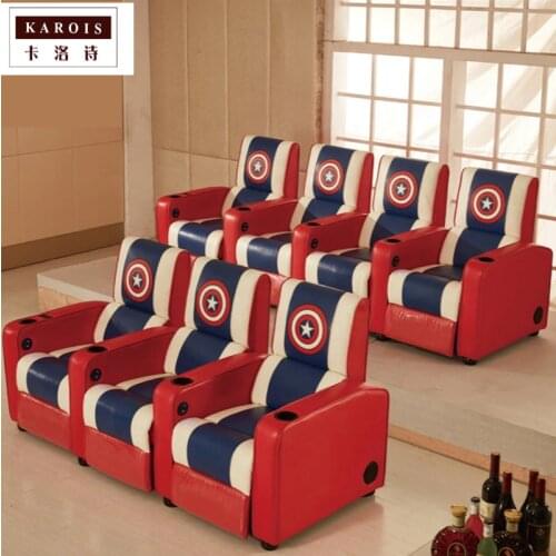 KAROISR048 Theme movie theater seats design vip cinema recliner sofa chair armrest church chairs home theatre recliners