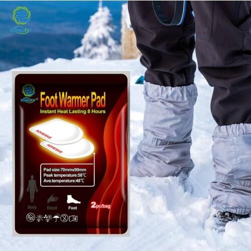 KONGDY Self-heating Feet Warmer Patch 20 Pieces=10 Bags Self Heated Body Warmer Stick Lasting Heat Patch Keep Hand Feet Warm