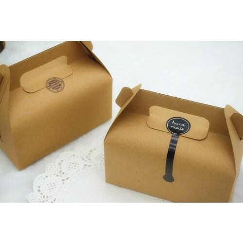 Kraft Candy Box Party Wedding Favor,Bakery Gift Cookie Cup Cake Box 16.2x9.2x8cm CH-5021207