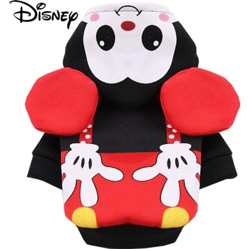 Disney fashion cute cartoon Mickey pet clothes warm hooded couple style simple small, medium and large dog clothing