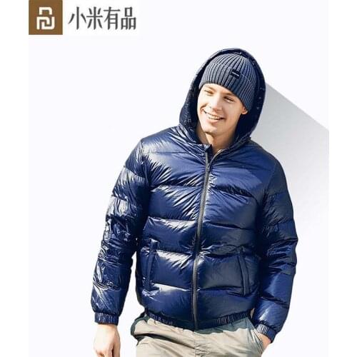 Youpin SKAH Down Jacket Men Fashion Winter Jacket for Men Hooded Windbreaker Grey Duck Down Coat Male Waterproof Warm Clothes