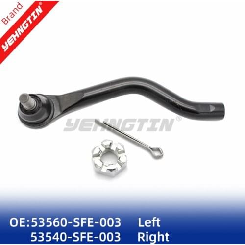 Left & Right 53560-SFE-003 53540-SFE-003 Front Outer Tie Rod End Left & Right For Honda Odyssey 2004-2008 2.4L RB1