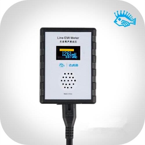 NEW OLED Display Mains Noise Tester EMI Measuring Instrument Broadband AC Power Supply Ripple Analyzer line EMI meter