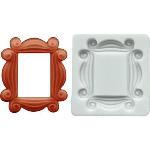 Wholesale 10 pcs Photo Frame Shape Silicone Mold Sugarcraft Chocolate Cupcake Baking Mold Fondant Cake Decorating Tools