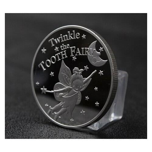1PCS Tooth Fairy Commemorative Coin Collection Gift Souvenir For Chlidren Gift