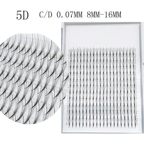 NEW 240 Fans lashes 12 Lines Premade Volume Fans 5D Eyelash Pro Point Middle Stem Faux Mink Eyelash Extensions