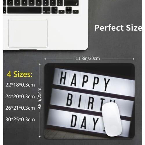 Happy Birthday! Mouse Pad DIY Print Birthday Happy Congratz Congratulations Congrats Day Birth