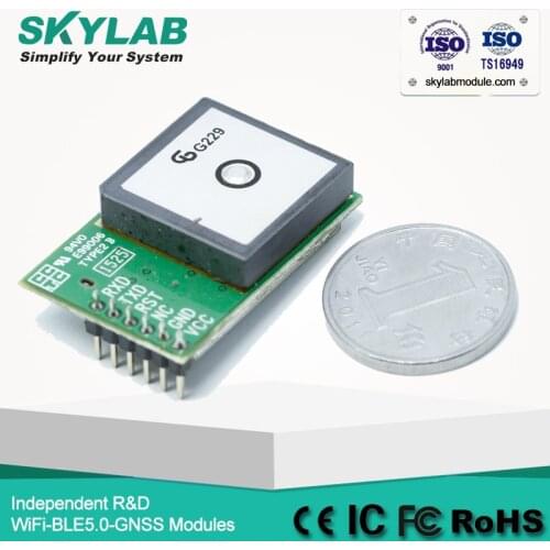 SKYLAB NMEA GPS receiver module SKM53 with Embedded Patch GPS Antenna Internal back-up battery