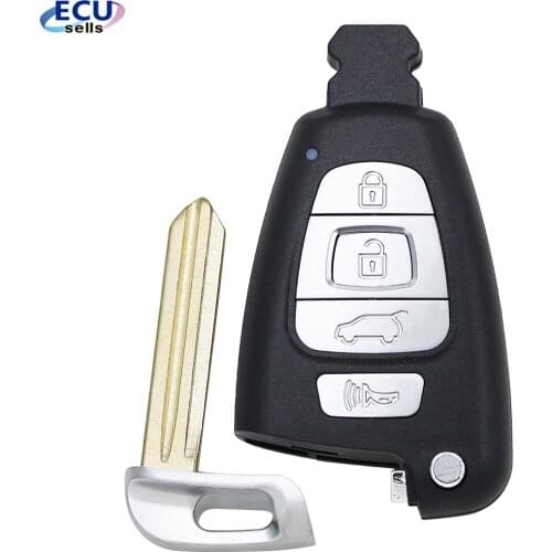 Replacement KEYLESS PROXIMITY REMOTE Key Shell Case FOB 4Buttons for Hyundai Veracruz 2007-2012 95440-3J600