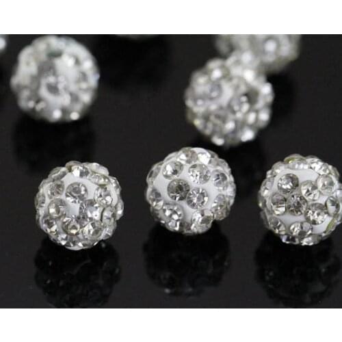 Rhinestone Ball,8mm Rhinestone Beads,Silvers Pleated Brass,Shining Jewelry Finding,Crystal Beads,Wedding Jewelry Accessory