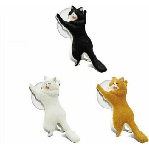Universal Bracket Smartphone Phone Holder Cute Cat Support Resin Mobile Phone Holder Stand Sucker Tablets Desk Sucker Design