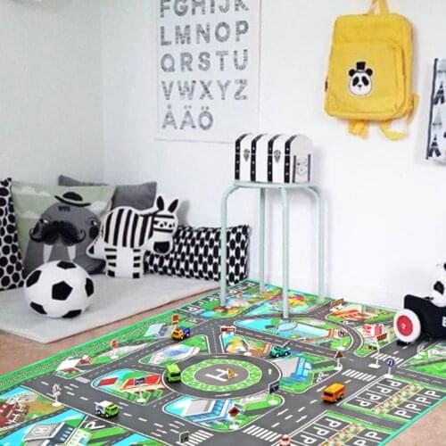 Thicken Urban Traffic Outdoor Picnic Mat Car Game Mat Baby Crawling Mat Play Game Mat Toys Children Mat