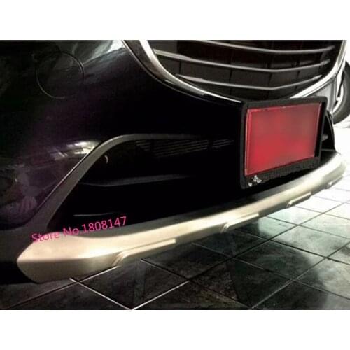 High quality styling cover ABS Silver Protection Front Bumper Protector Skid Guard 1pcs For Mazda CX-3 CX3 2017 2018 2019 2020