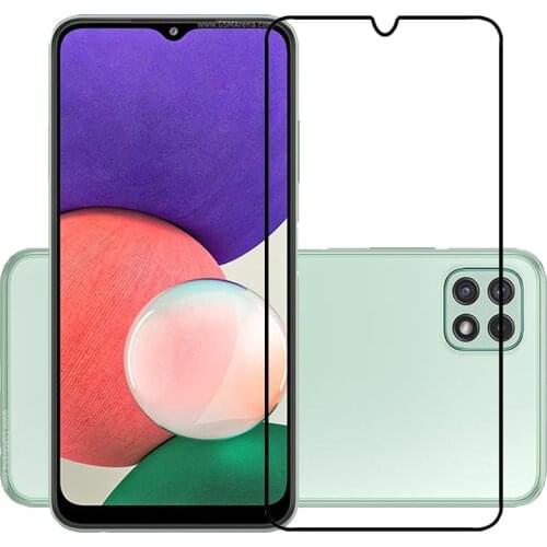 Full Cover Screen Protectors For Samsung Galaxy A22 5G/A72 A71 A52 A51 A32 A31 A12 Scratch Proof Protective Film Tempered Glass