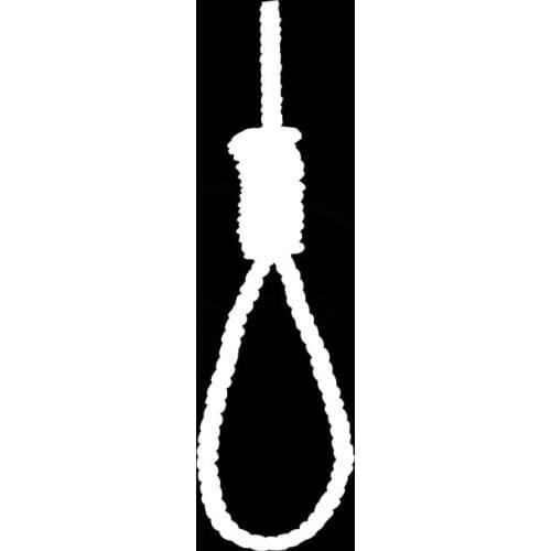 Factory Outlets Noose Rope Gallows Funny Car Stickers for Window Bumper and All Smooth Surface Home Decor Vinyl Decal