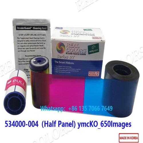 10Pieces Compatible Datacard SD360 Ribbon 534000-004 ymCKT half Panel Made In Korea Datcard SD260 SD360 SD460 Card Printer