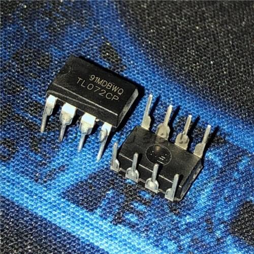 10PCS/LOT TL072CP DIP8 TL072 DIP TL072CN DIP-8 new and original IC In Stock