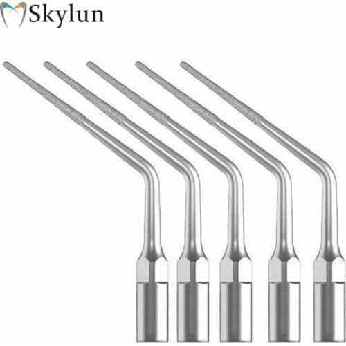 10PCS Dental Ultrasonic Scaler Tips E3D New Dental Diamond Coated Endodontic Endo Tip Compatible Woodpecker/EMS E3D