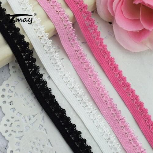 #1550 Pants Elastic Bands 12MM(4/8") rubber band For Underwear Pants Rubber Clothes Stretch Lace Trim Ribbon Baby Waistband