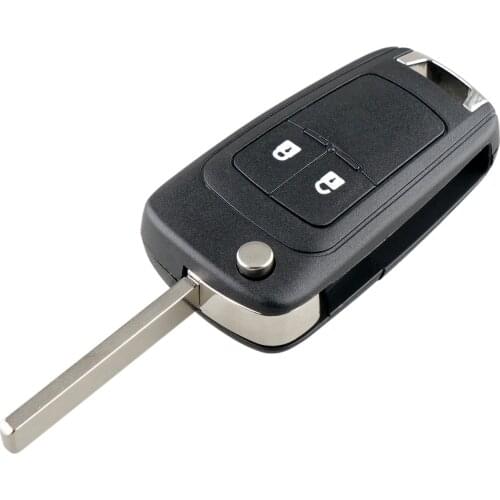 2 Buttons Folding Flip Remote Key Fob Case Shell fit for Chevrolet Camaro Cruze Equinox Malibu Sonic Spark Volt 2010-2013