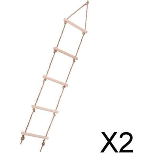 2xRope Climbing Ladder Playhouse Ladder Toy Role Game Play Accs for Kids
