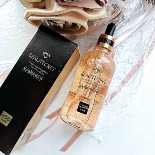 24k Gold Hyaluronic Acid Face Serum Moisturize Shrink Pores Brighten Improve Fine Lines Lifting Firming Amide Face Essence Skin