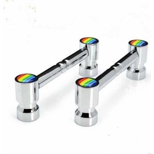 5" fashion deluxe furniture decoration brass handle shiny silver wine cabinet wardrobe door pull 128mm chrome dresser handle