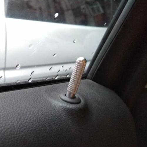 Car Door Bolt Lock Lifting Lid Decoration Cover Trim 4Pcs For Mercedes Benz W204 W212 GLK C E Class Aluminium Alloy