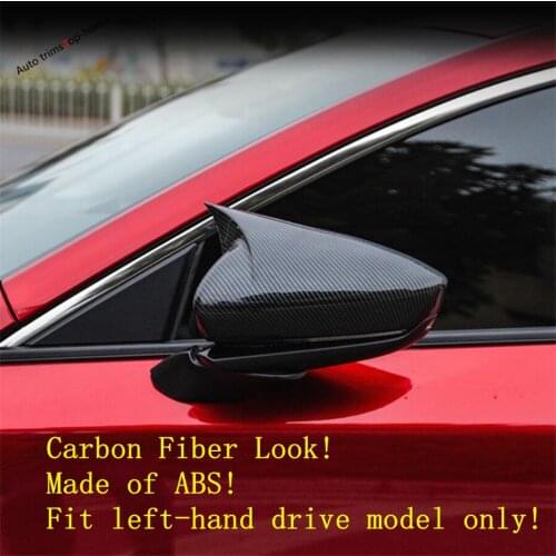 Yimaautotrims Side Door Rearview Mirror Decoration Protector Shell Cover Trim Fit For Mazda 3 2019 2020 Accessories Car-styling