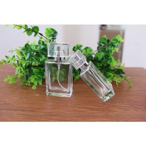 DHL Free 50pcs/lot Empty 30ml Perfume Bottle Spay With Sarin Cap Glass Spray 30cc parfum Bottle Refillable Frangrace Container