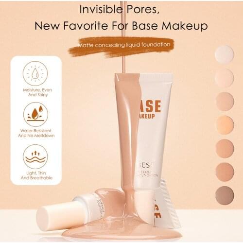 Hot Sale Cosmetics BB Cream Full Cover Medium Light Base Liquid Foundation Refreshing Face Makeup Whitening Your Skin But Better