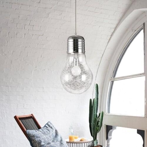 GZMJ Vintage Repo Glass Pendant Lights Kitchen Hanging Lamp Edison Light Bulb Pendant Lamp Light Led Home Fixture Lamparas Light