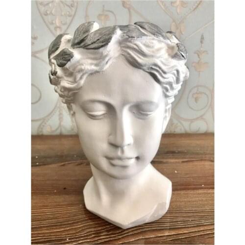 Helen Sculpture Bust Big Flower Pot