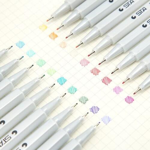 Kawaii Watercolor Ink Pen Marker Neutral Gel Pen Markers Student School Office Supplies Learning Stationery Papeleria sl1151