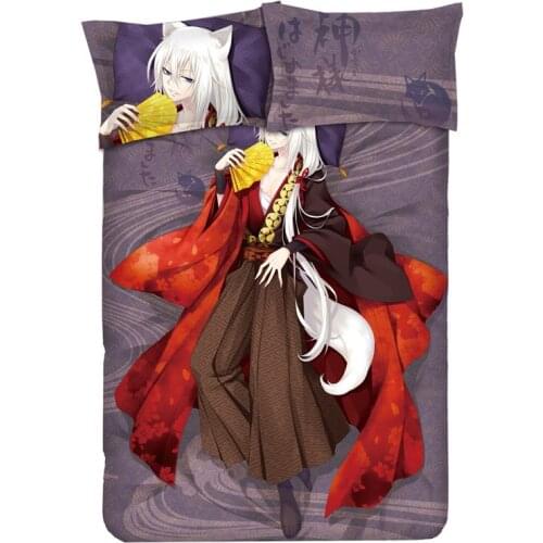 Anime Kamisama Love Kamisama Kiss Tomoe Bedding Sets Twin/Queen/King 3pcs 4pcs bed set with pillowcase + sheet+Duvet Cover KL02