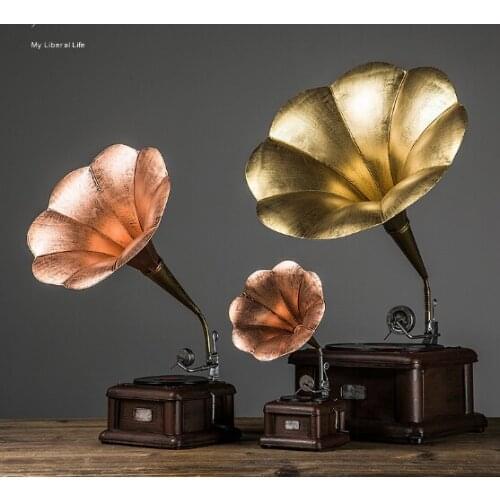 Living room creative retro nostalgic phonograph decorative craft ornaments J03