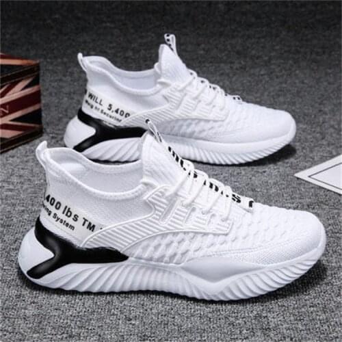 2021Lace-up Fashion Sneakers Mens Sports Shoes Comfortable Breathable Men Running Shoes Hot Sale Autumn Non-slip Training Shoes