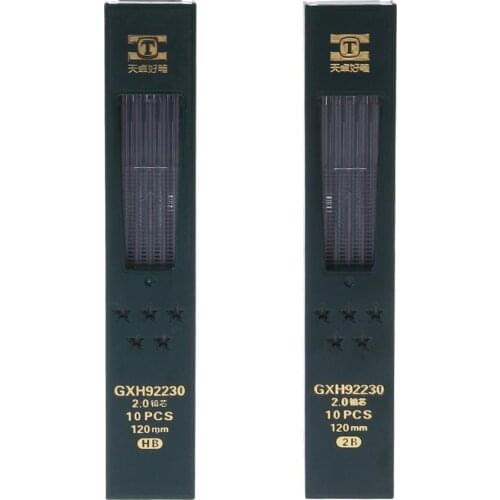 2.0mm 10Pcs/Box 2B HB Mechanical Pencil Lead Refill School Office Stationary