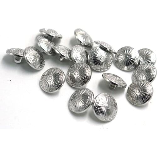 13mm silver Shank Button Metal Buttons Sewing Metal Buttons 20pcs