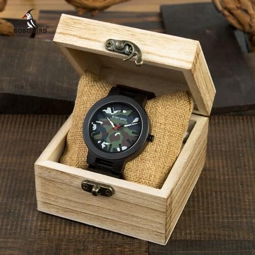 Relogio masculino BOBO BIRD Watch Men Wood Luxury Top Brand Quartz Watches Japan Movement Great Gift for Man Drop Shipping