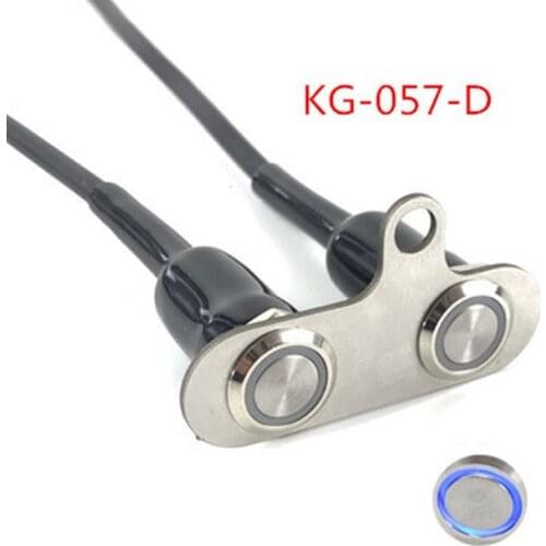 N0HF Handlebar Single Switch Motor Adjustable Parts ON/OFF Button 12V/5A Red/Blue Light Colors Options For Racing Electric Motor