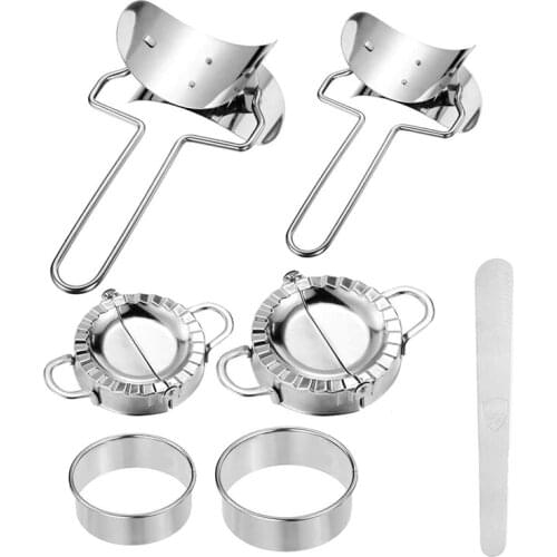 7 Pcs Dumplings Maker Set,Easy Dumpling Maker and Cuter, Dumpling Mould for Dumpling Pie Pastry Tool Kitchen Accessory