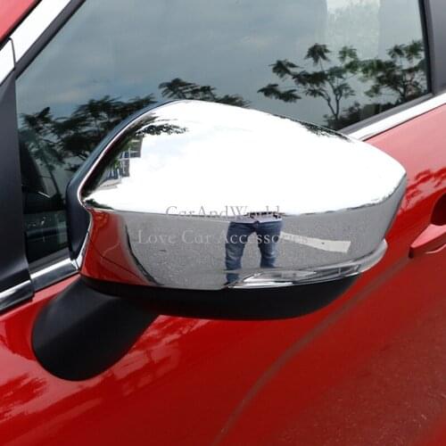 For Mitsubishi Eclipse Cross 2018 2019 Rear View Mirrors Cover RearView Reflector Mirror Car-Covers Trims ABS Chrome Accessories