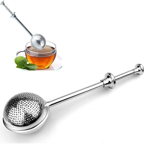 Stainless Steel Teapot Tea Strainer Ball Shape Mesh Tea Infuser Filter Reusable Metal Tea Bag Spice Tea Tool Accessories
