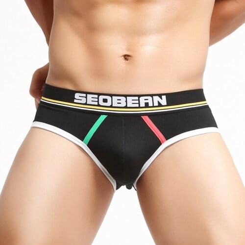 Mans underwear gay ropa interior hombre cotton cuecas masculinas underpants men swimming trunk sexy men underwear sissy SEOBEAN